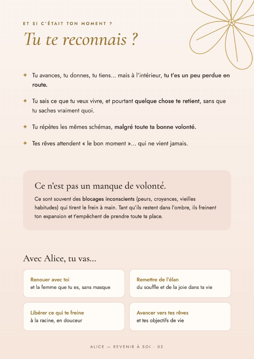 Plaquette Alice, page 2