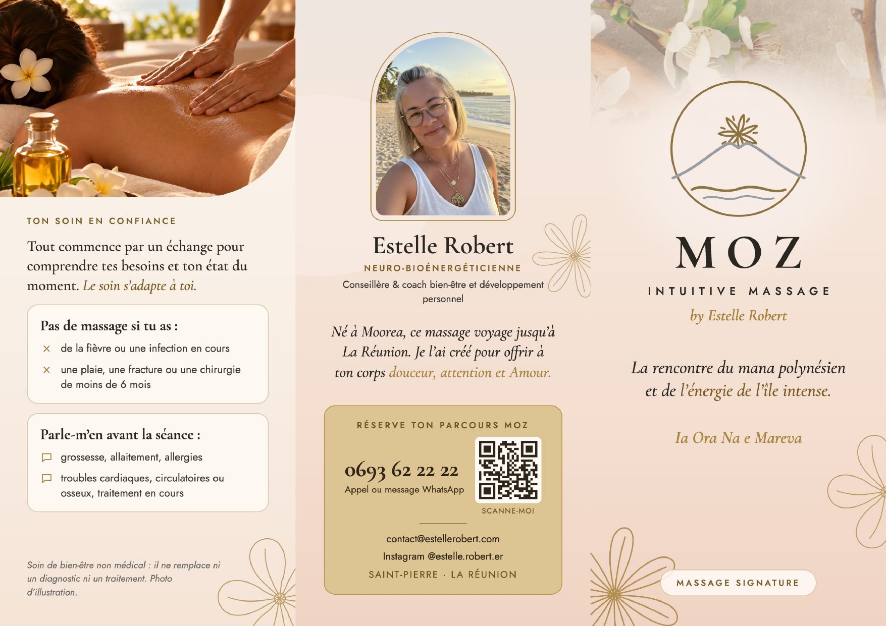Plaquette Moz Intuitive Massage, recto